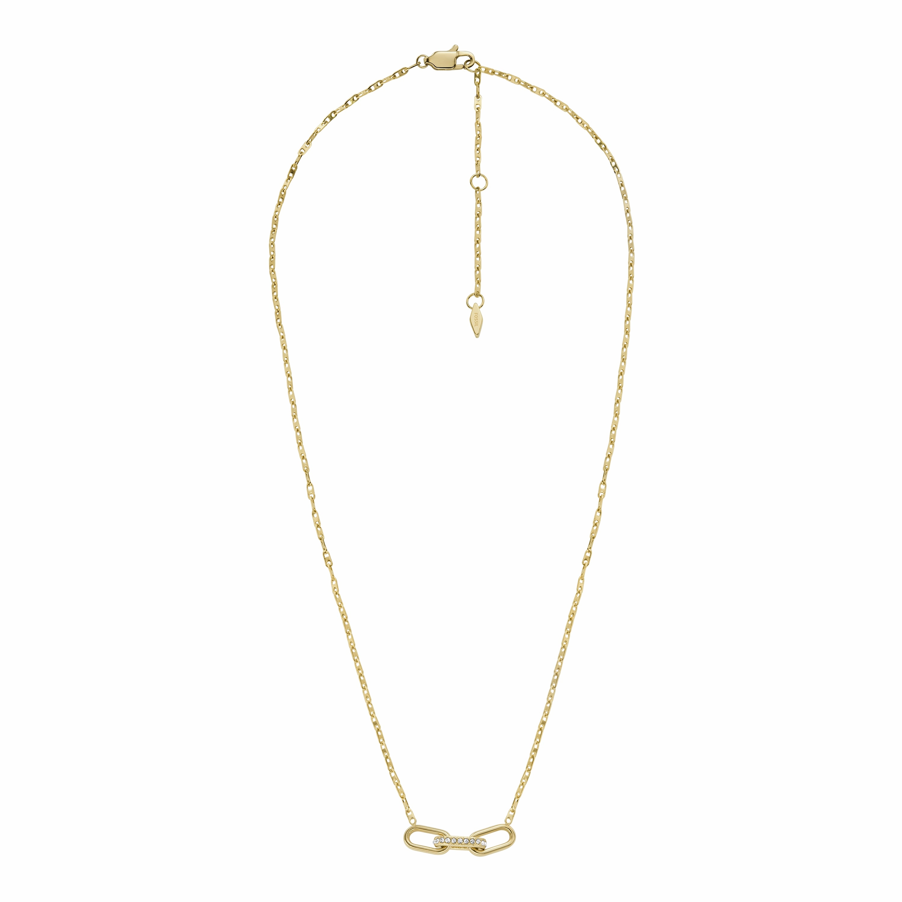 Heritage D-Link Gold-Tone Stainless Steel Chain Necklace