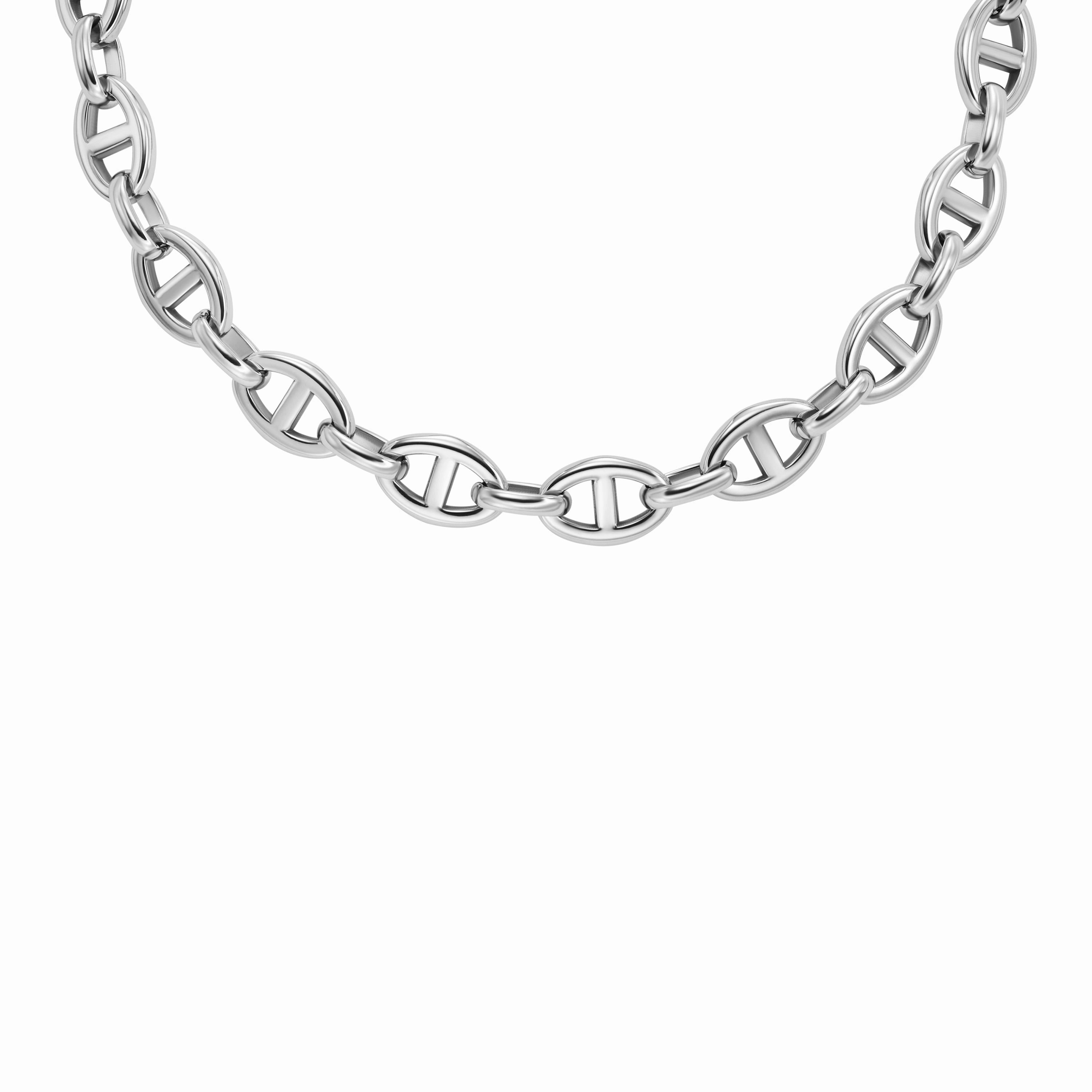 Heritage D-Link Stainless Steel Chain Necklace fashion-jewelry  