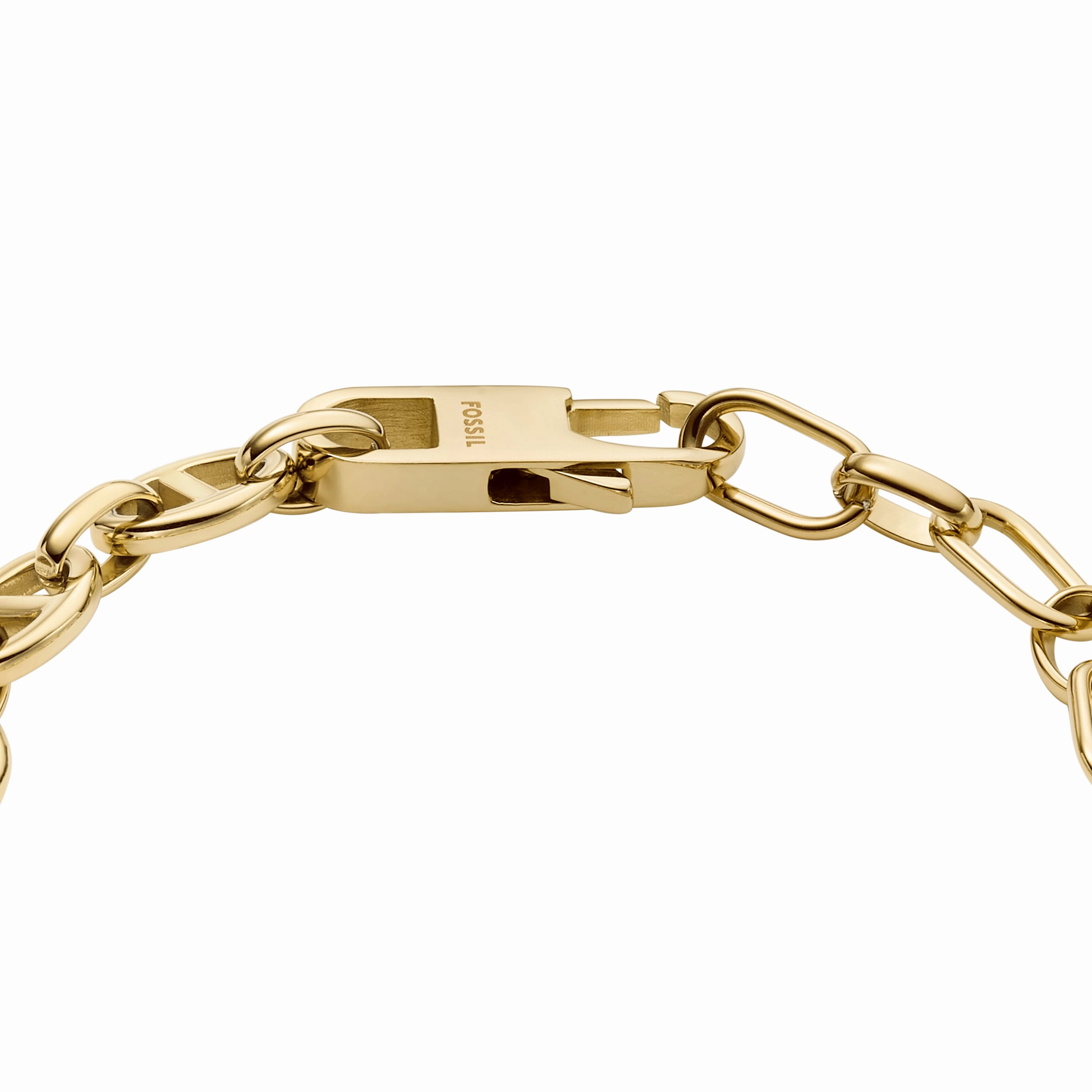 Heritage Legacy Charm Gold-Tone Stainless Steel Chain Bracelet
