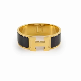Hermes Clic Clac H Bracelet PM Black hand-chain-bracelet  