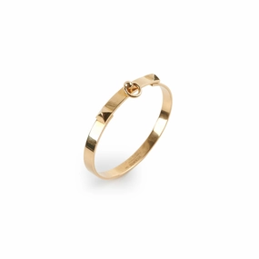 Hermes Collier De Chien 18k Yellow Gold Bracelet (Size SH) hand-chain-bracelet  