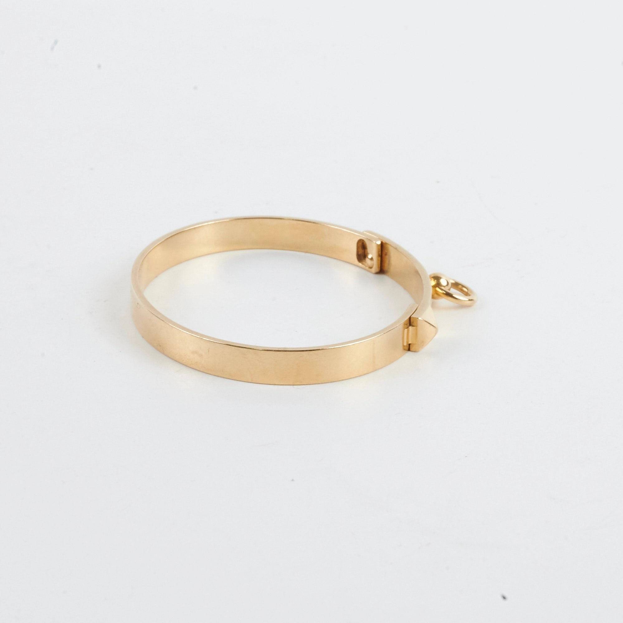 Hermes Collier De Chien 18k Yellow Gold Bracelet (Size SH)