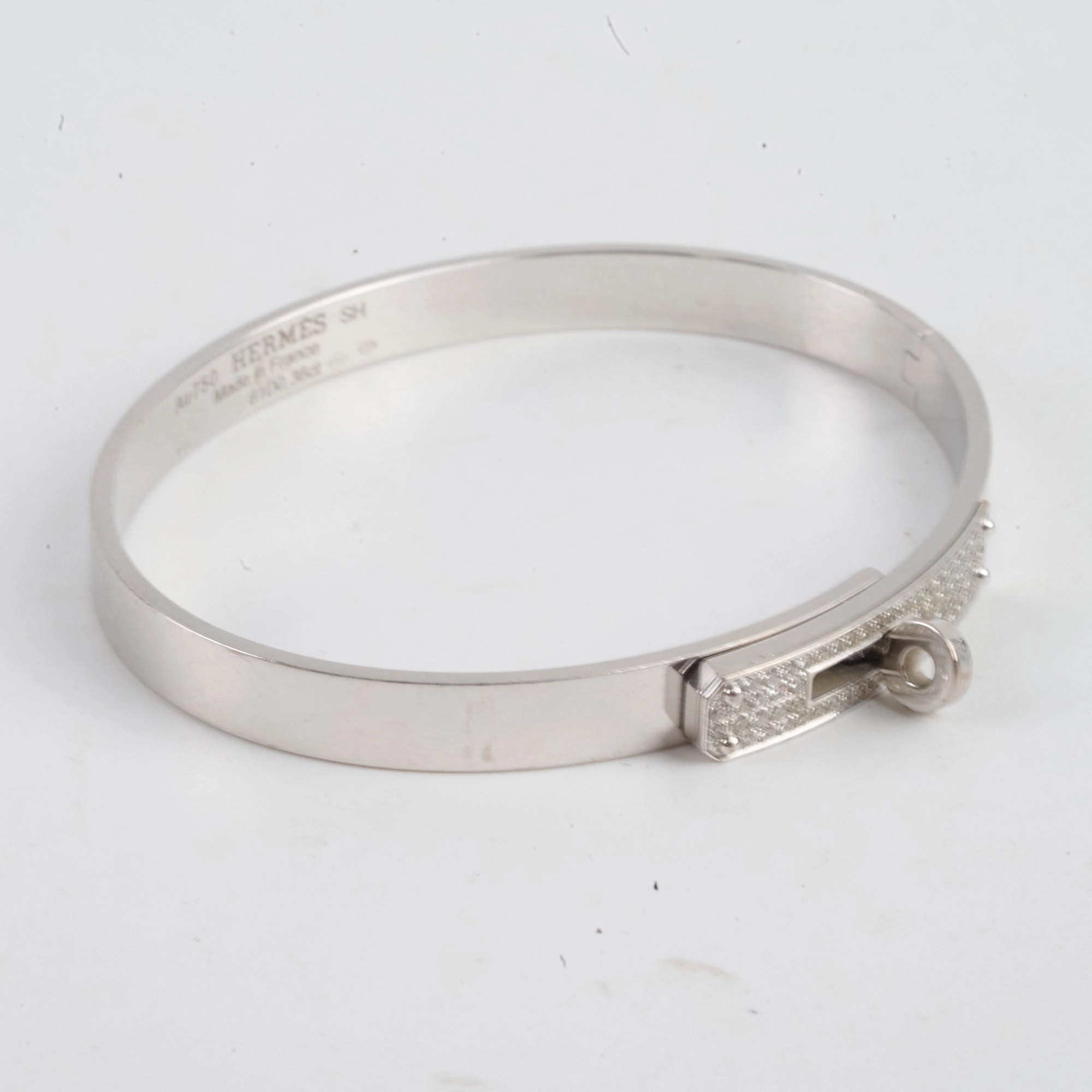 Hermes Diamond Kelly Bangle Size SH