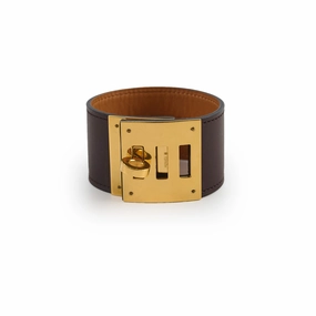 Hermes Dog Bracelet Swift Brown hand-chain-bracelet  