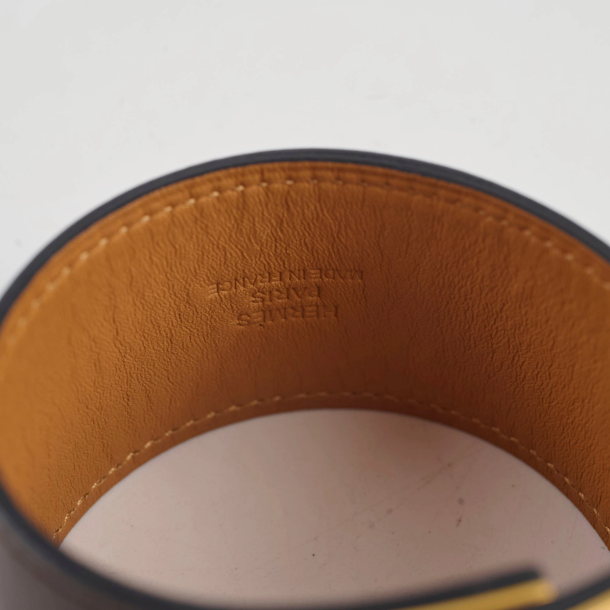 Hermes Dog Bracelet Swift Brown
