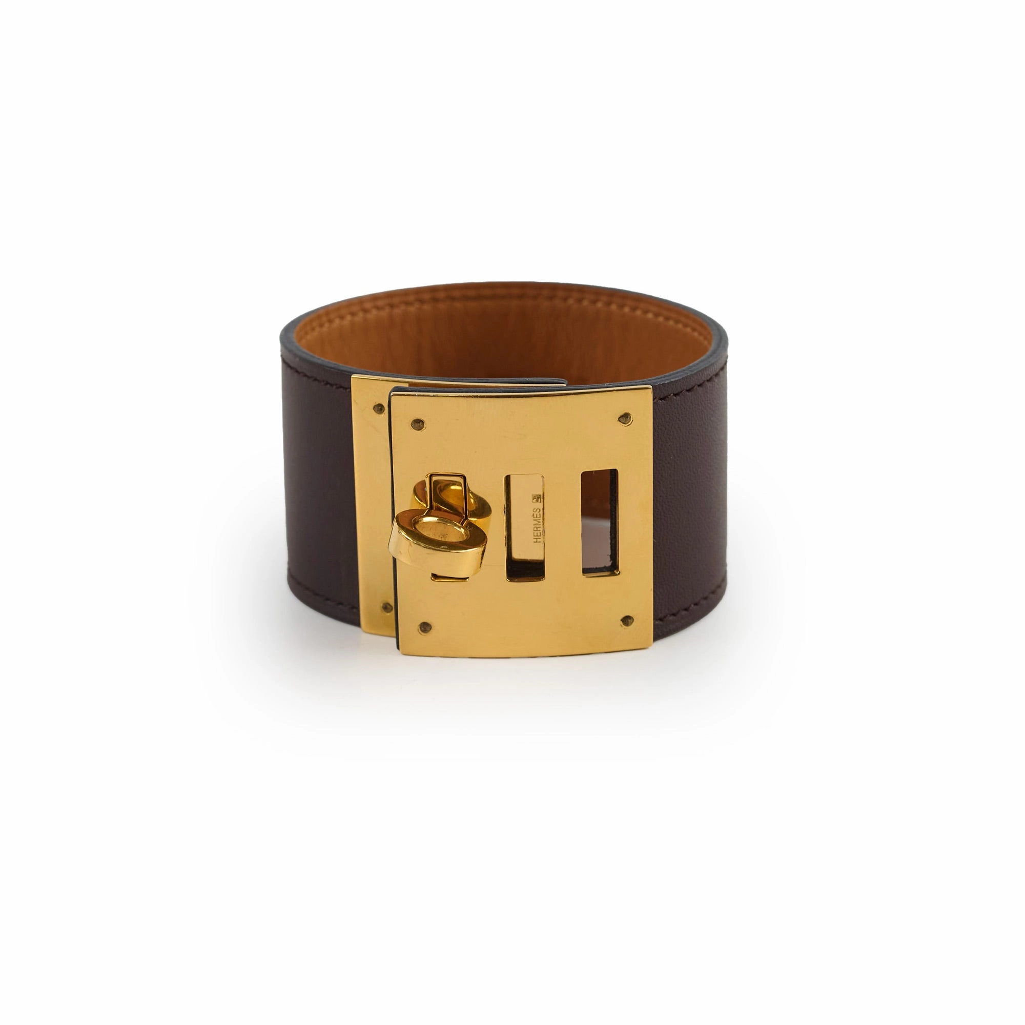 Hermes Dog Bracelet Swift Brown hand-chain-bracelet  