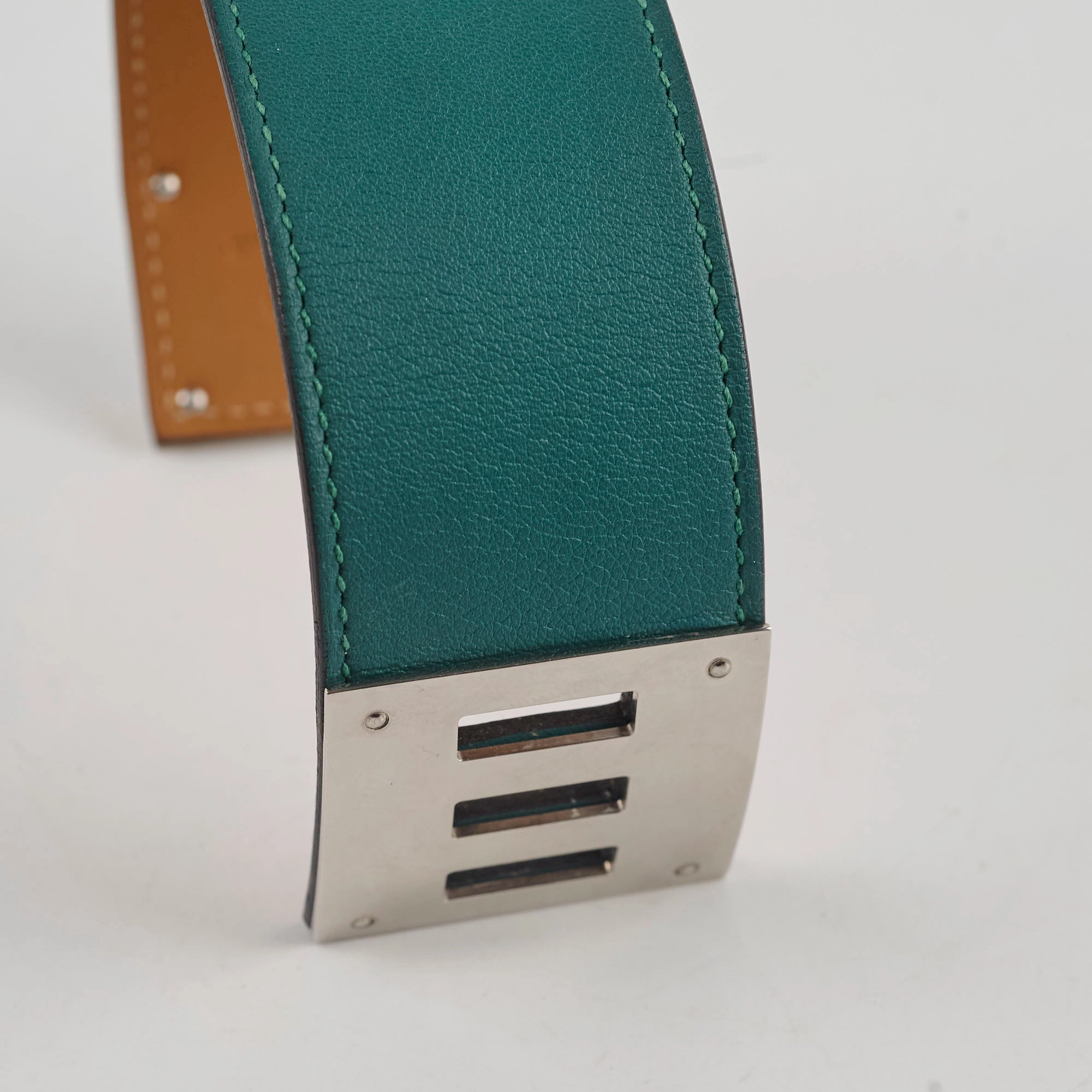 Hermes Dog Bracelet Swift Malachite
