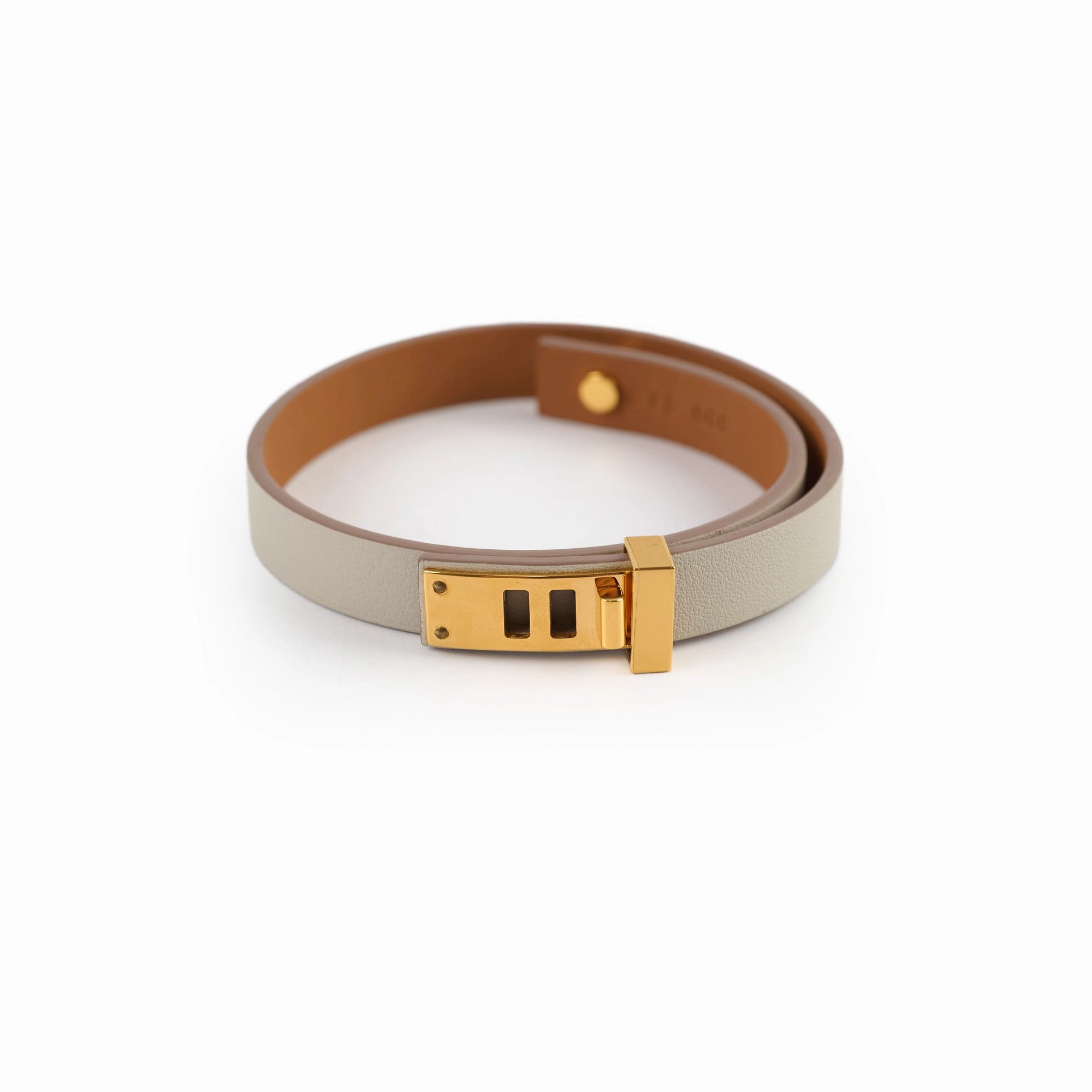 Hermes Double Tour CDC Bracelet Light Grey hand-chain-bracelet  