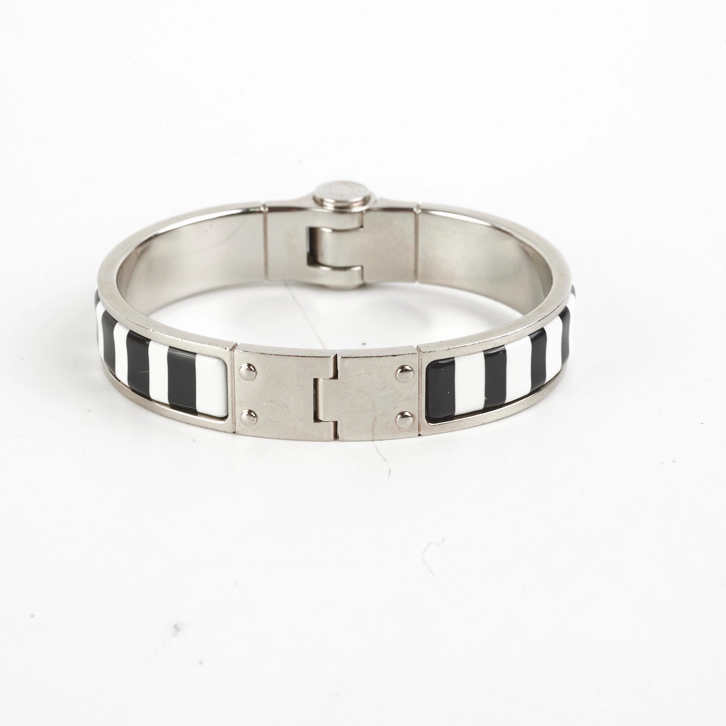 Hermes Enamel Hinged Bracelet Size M