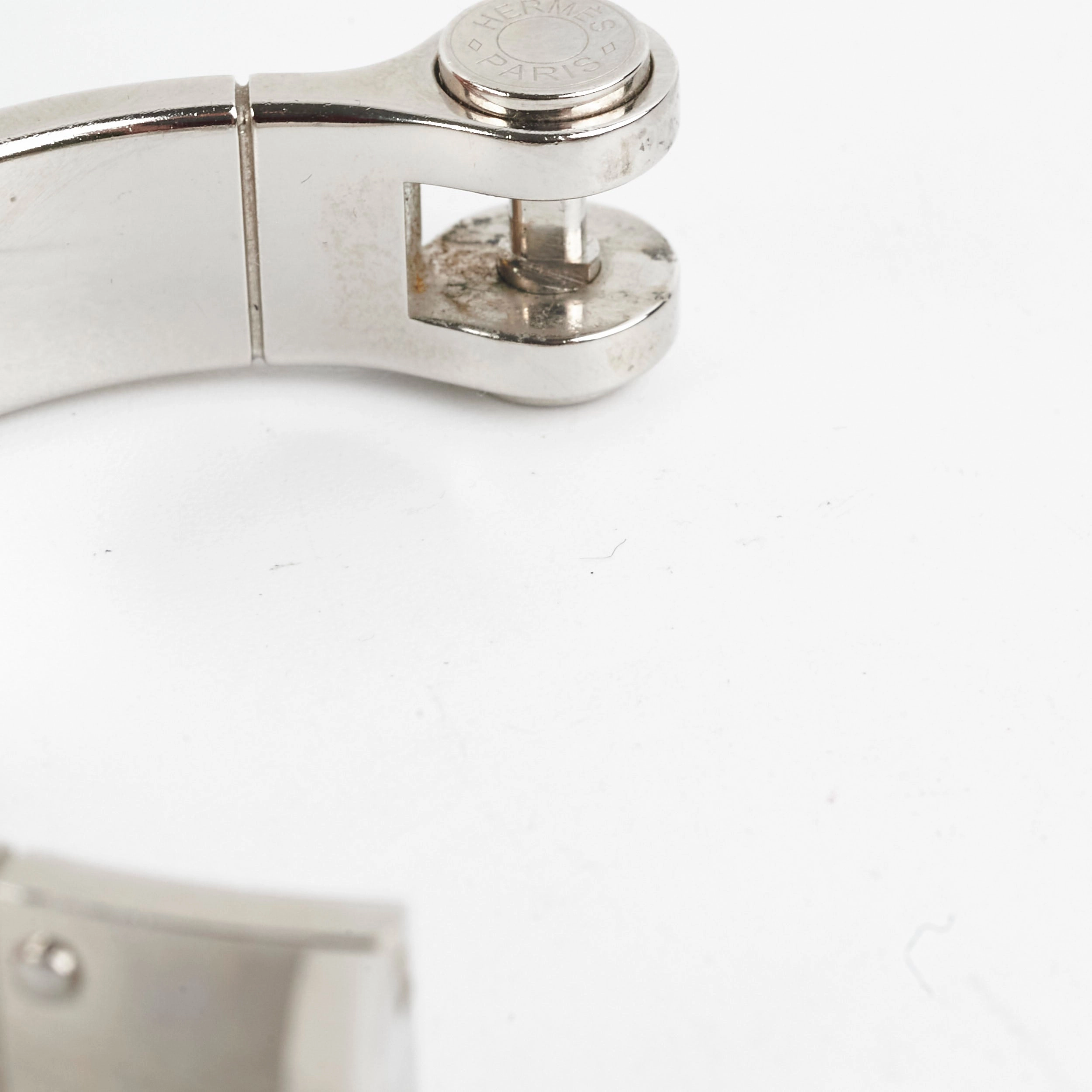 Hermes Enamel Hinged Bracelet Size M