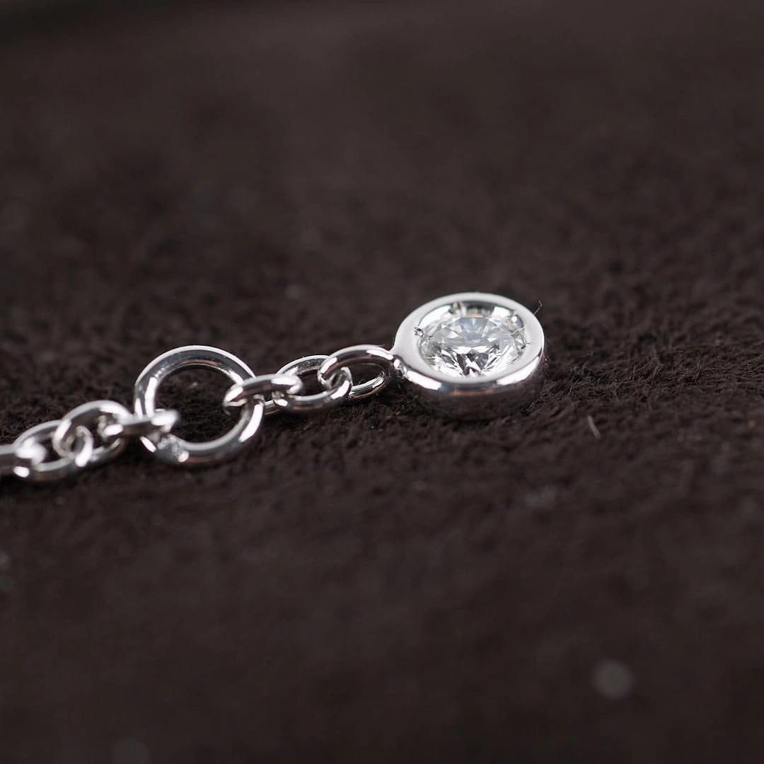 Hermes finess white gold bracelet SH