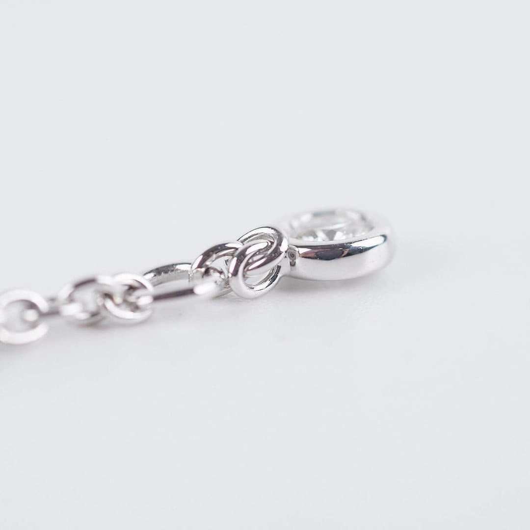 Hermes finess white gold bracelet SH