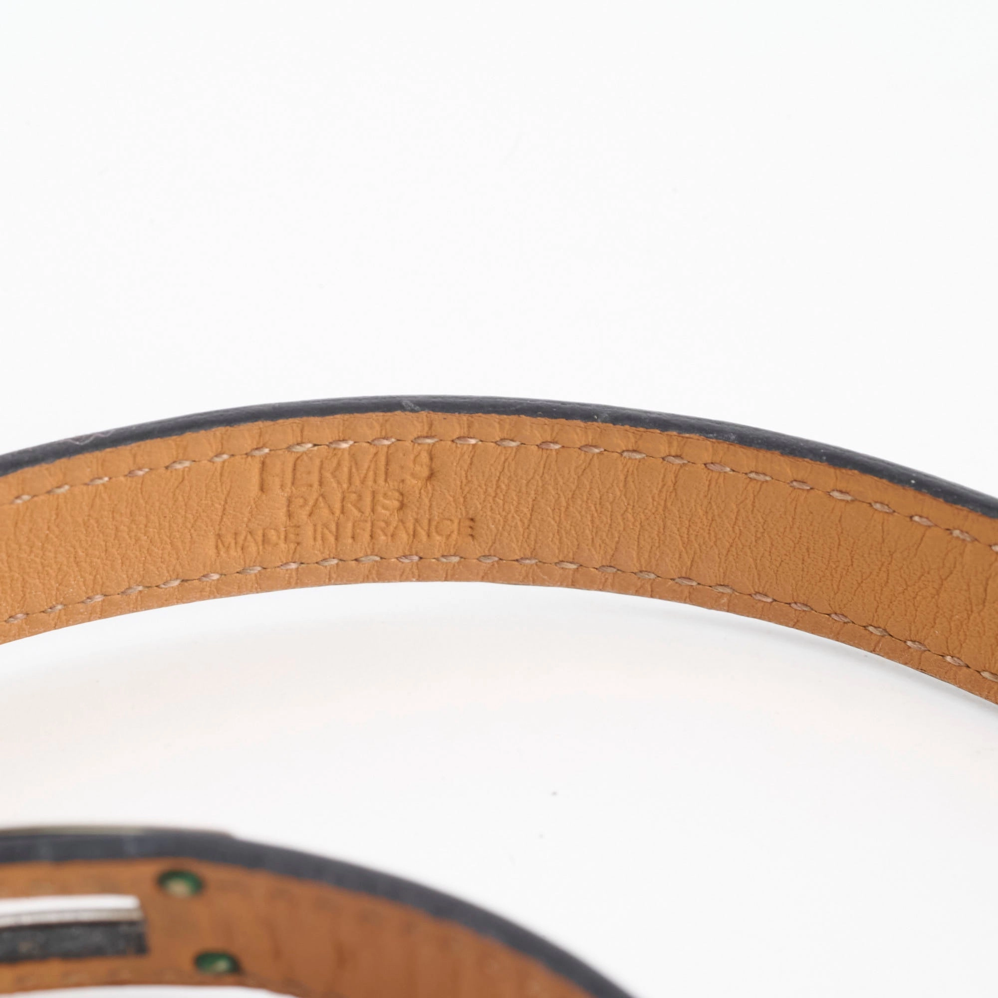 Hermes Kelly Double Tour Bracelet Brown Size S/T2