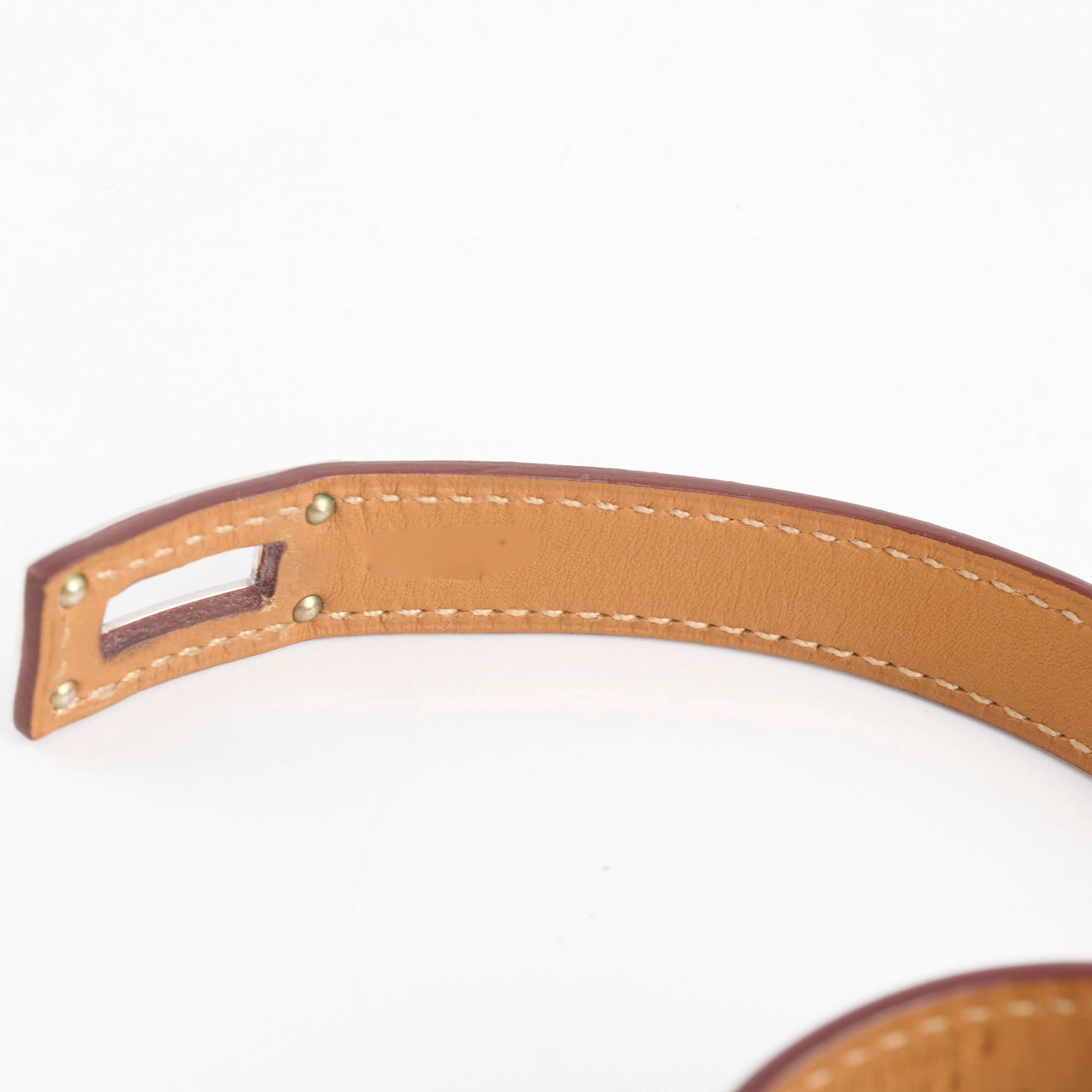 Hermes Kelly Double Tour Bracelet Orange Size S/T2