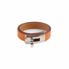 Hermes Kelly Double Tour Bracelet Orange Size S/T2 hand-chain-bracelet  