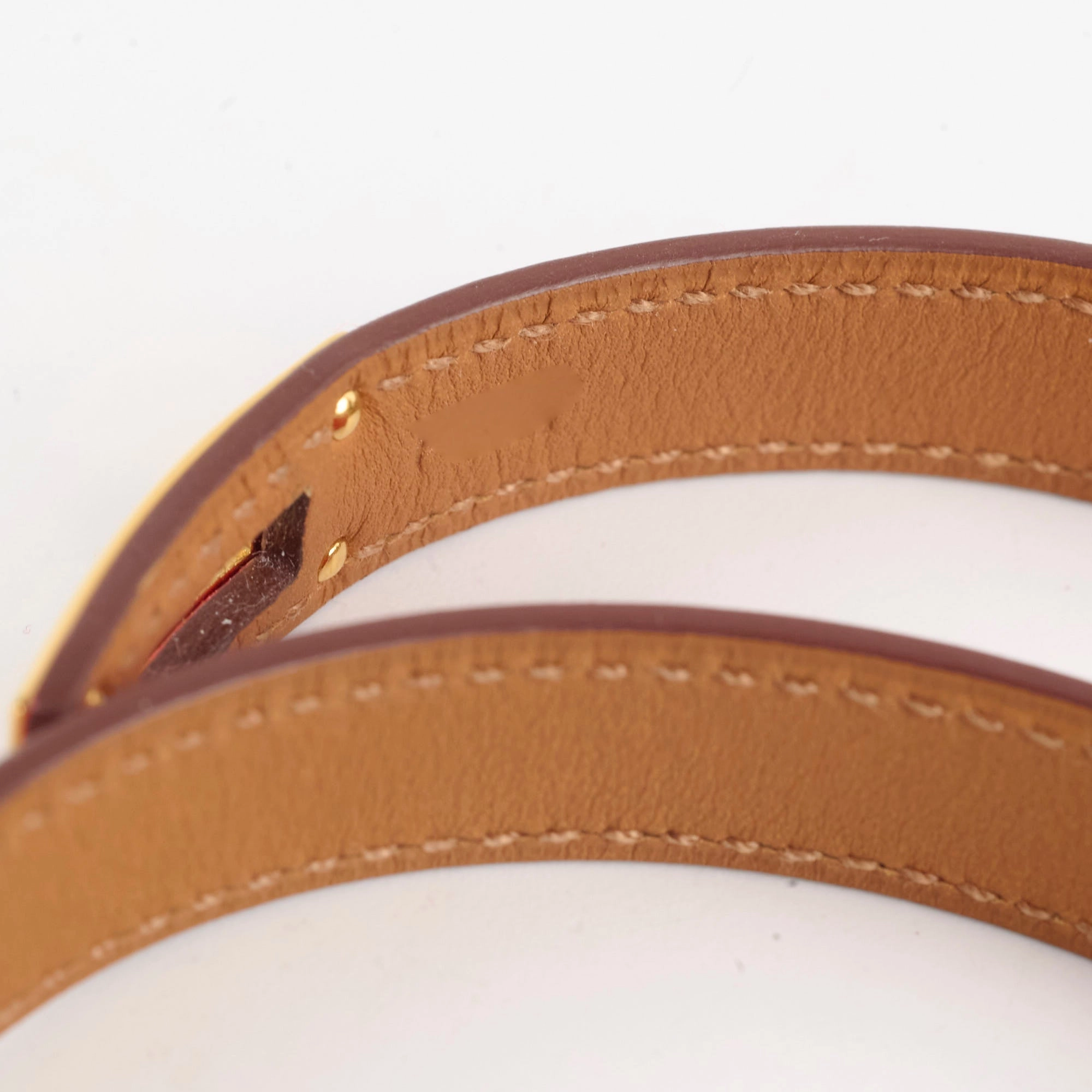 Hermes Kelly Double Tour Bracelet Red Size S/T2