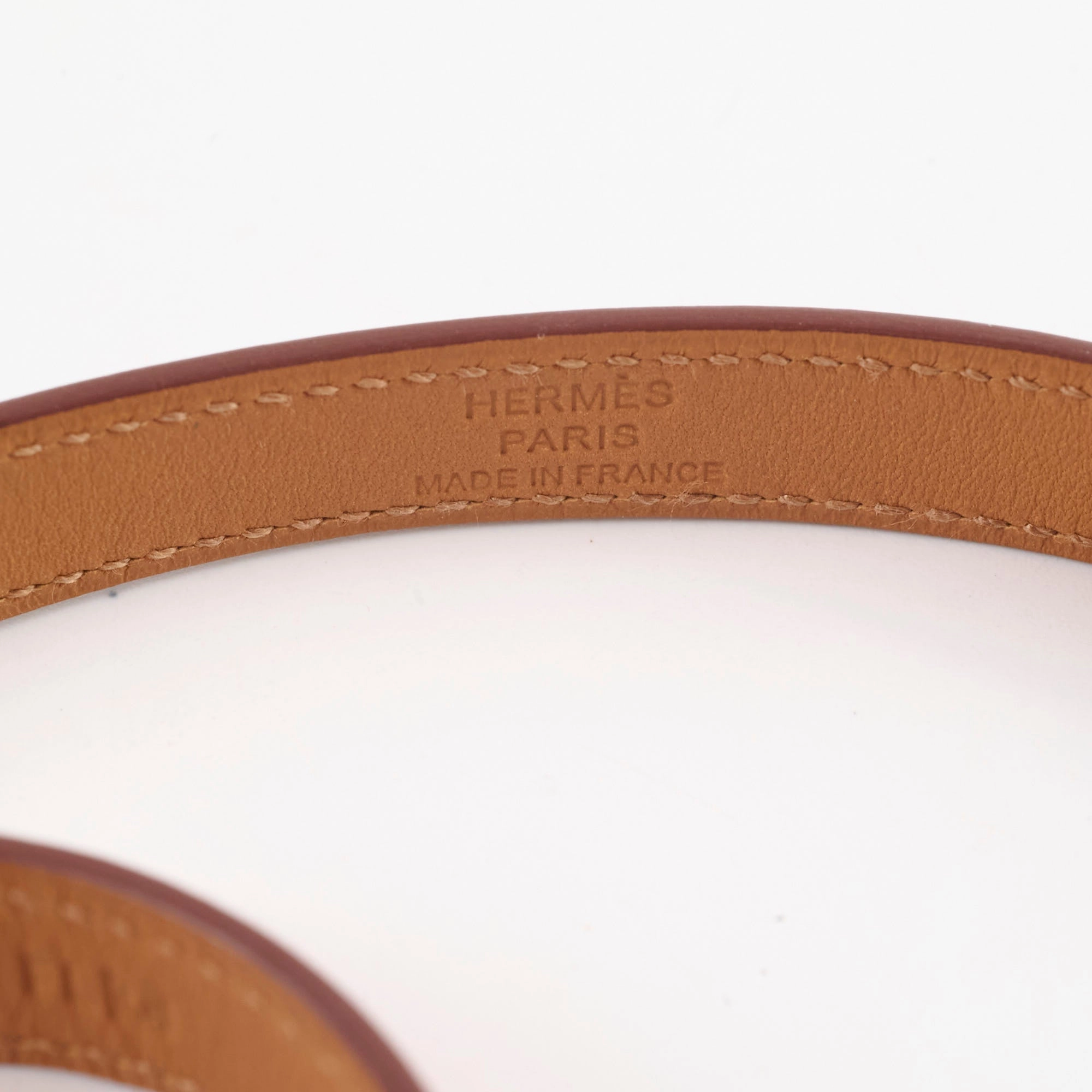 Hermes Kelly Double Tour Bracelet Red Size S/T2