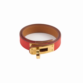 Hermes Kelly Double Tour Bracelet Red Size S/T2 hand-chain-bracelet  