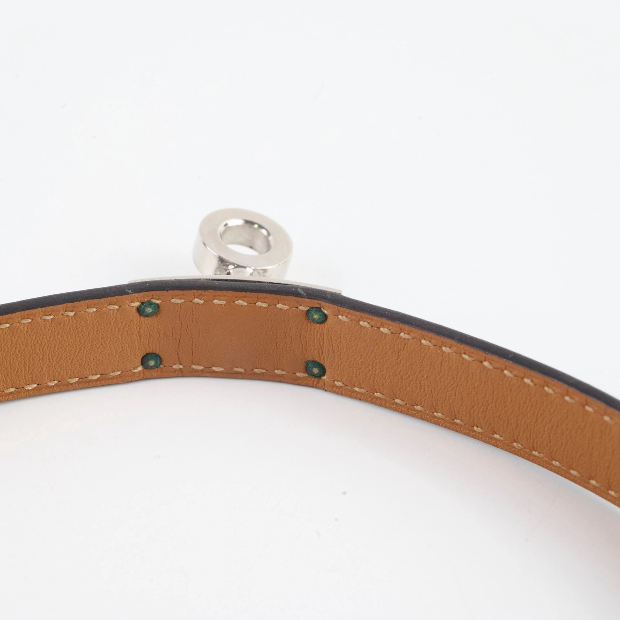 Hermes Kelly Double Tour Bracelet Size S/T2 Blue