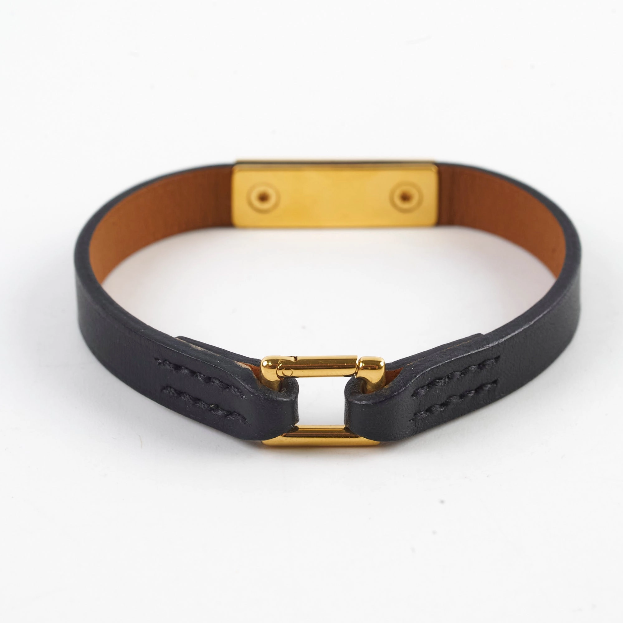 Hermes Mini Rivale Bracelet Black