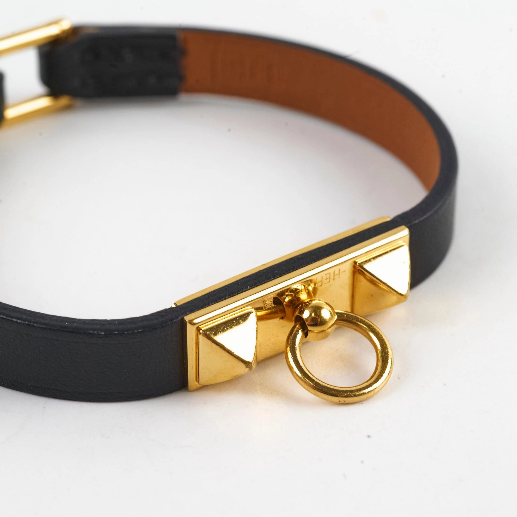 Hermes Mini Rivale Bracelet Black