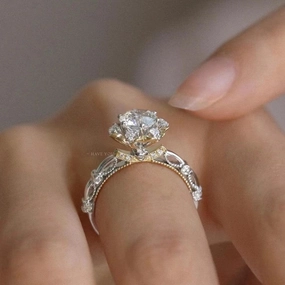 High-clean Mosonite Wedding Ring 