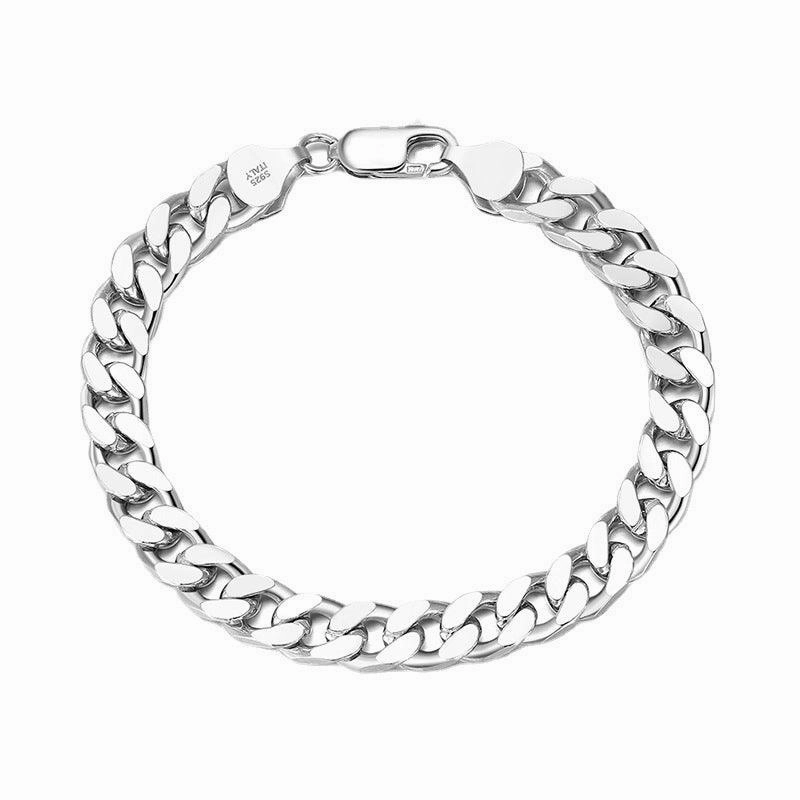 Hip Hop Cuban Chain S925 Sterling Silver Bracelet