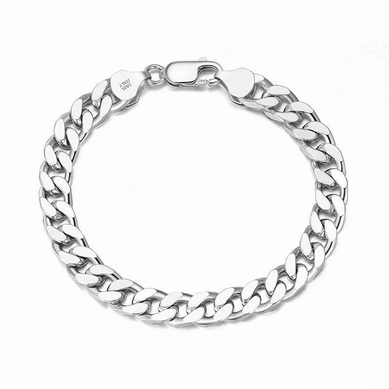 Hip Hop Cuban Chain S925 Sterling Silver Bracelet