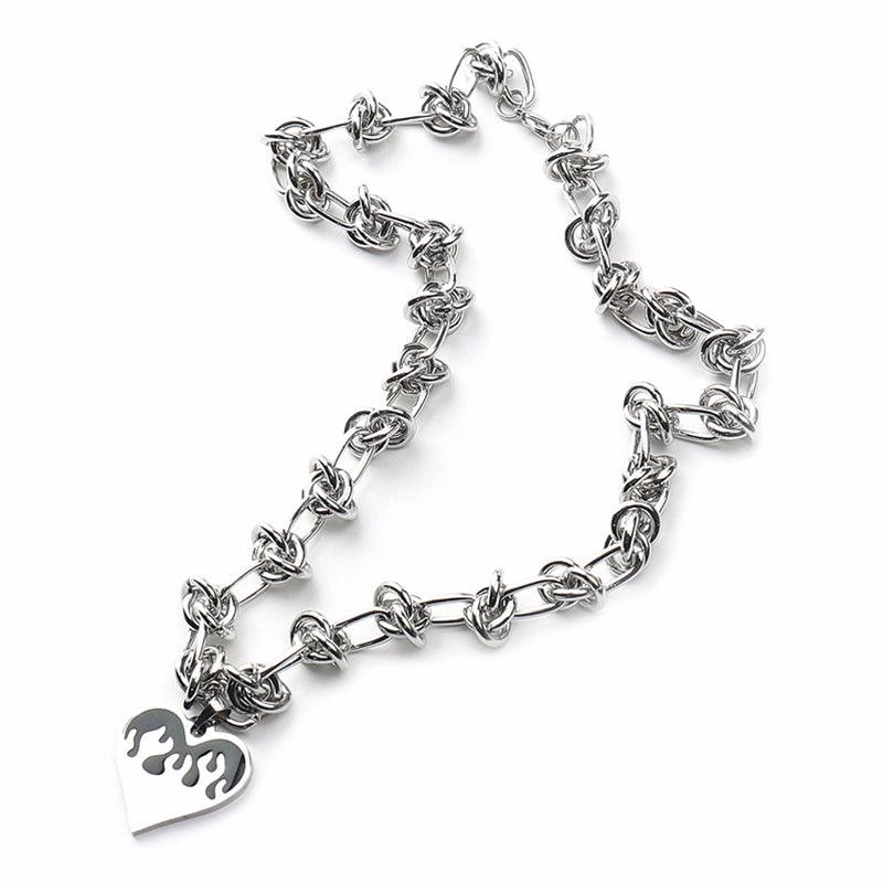 Hip Hop Dark Wind Collar Chain Male