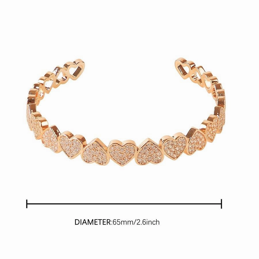 Hip Hop Jewelry For Men And Women Real Gold Plated Love Bracelet
