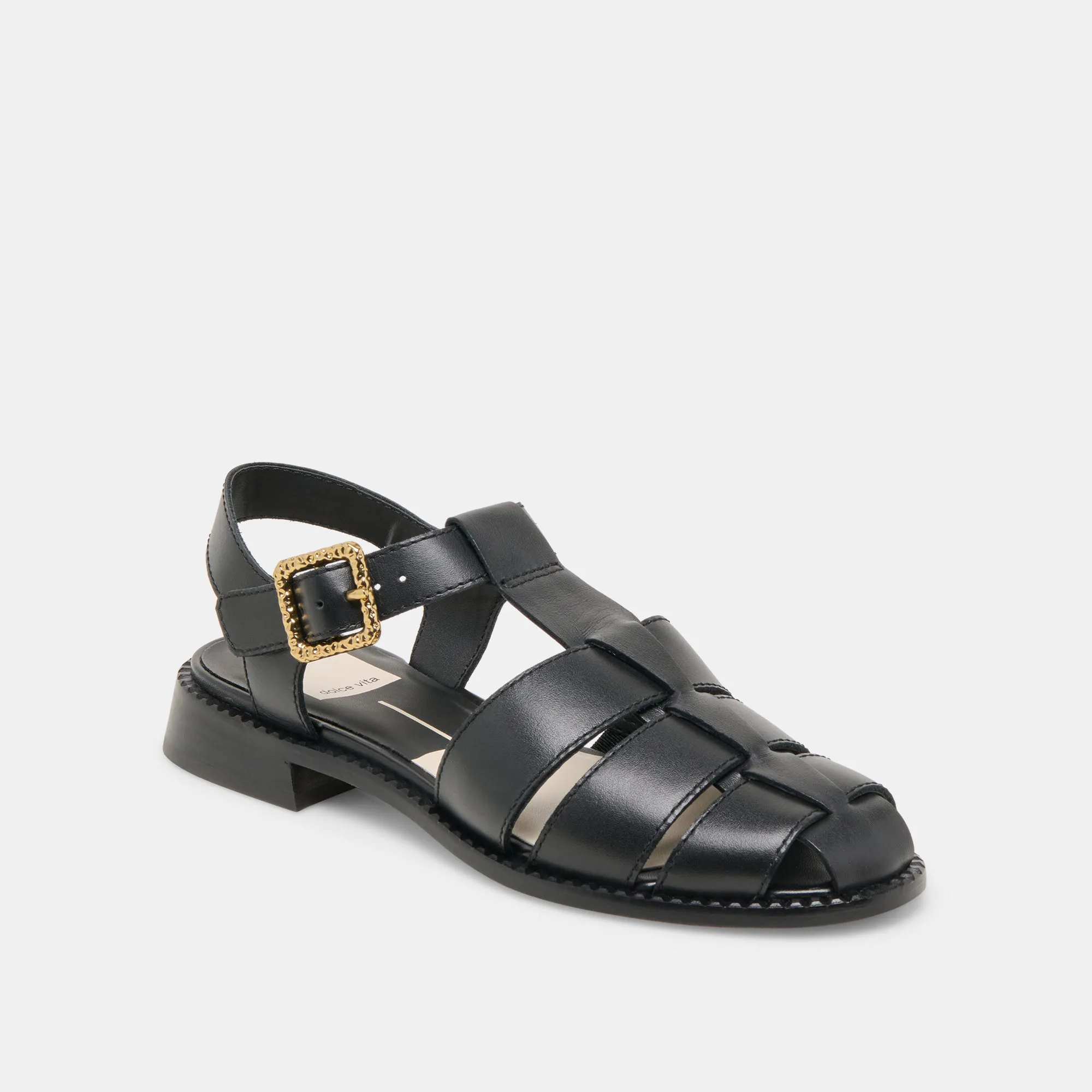 HOLIS SANDALETTEN AUS SCHWARZEM LEDER