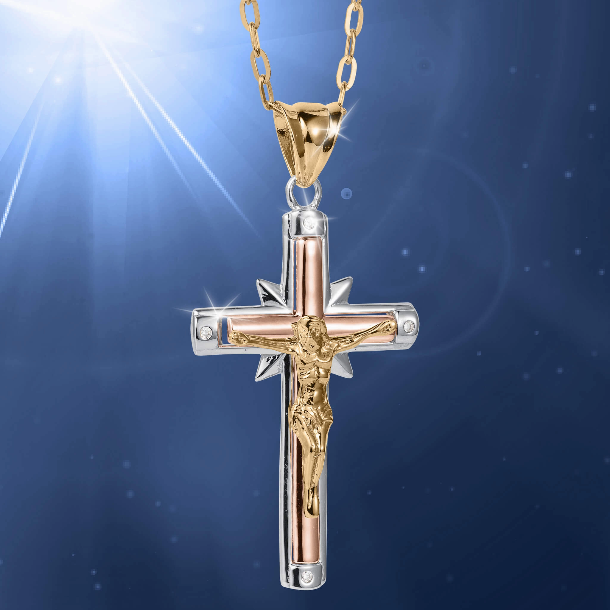 Holy Trinity Crucifix Pendant