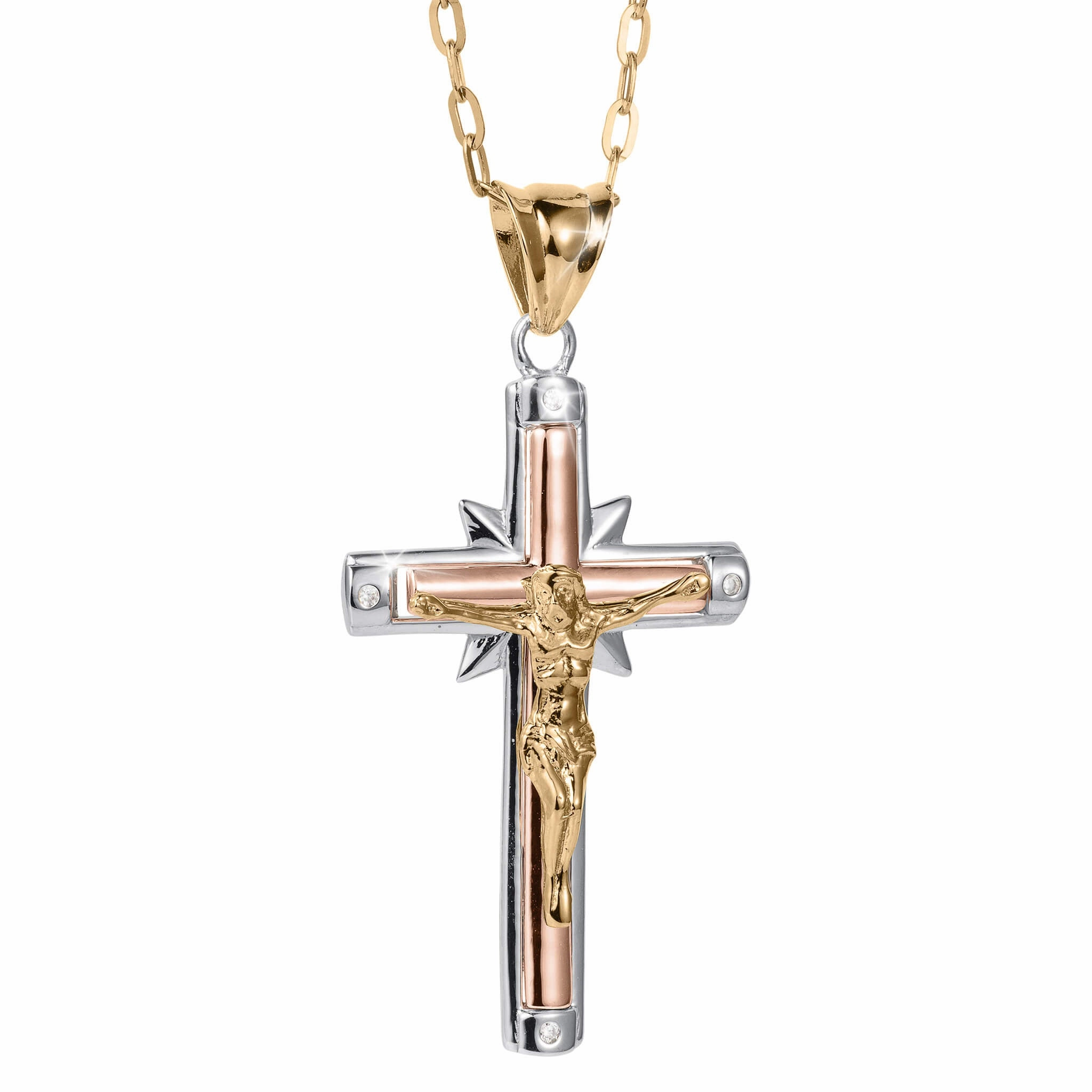 Holy Trinity Crucifix Pendant 