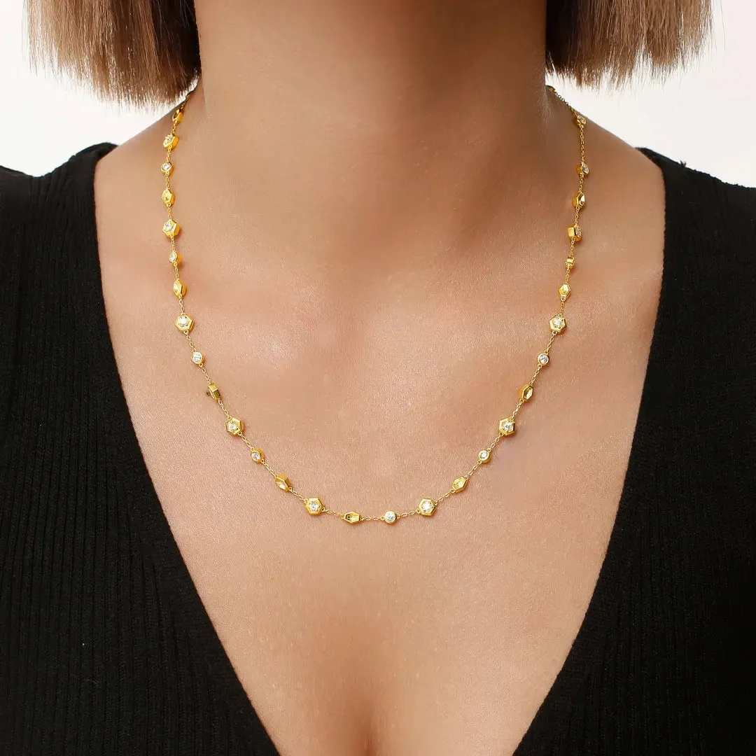 Honeycomb Necklace Life With MaK??s Honeycomb Bee Kind Jewelry Collection