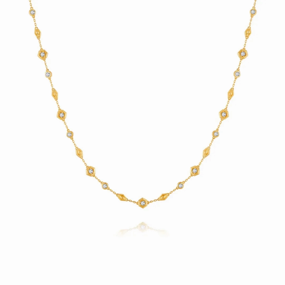 Honeycomb Necklace Life With MaK??s Honeycomb Bee Kind Jewelry Collection