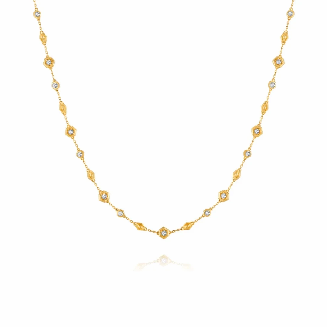 Honeycomb Necklace Life With MaK??s Honeycomb Bee Kind Jewelry Collection