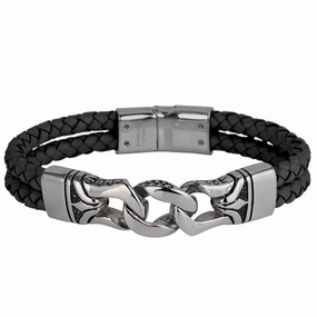 Horizon Men's Black Bracelet 