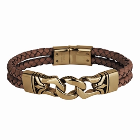 Horizon Men's Brown Bracelet 