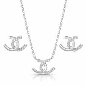 Horseshoe Happiness Jewelry Set texture-rose-gold  