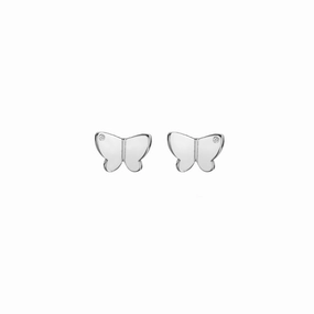 Hot Diamonds Silver Butterfly Earrings DE732 ear-earrings  