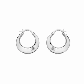 Hot Diamonds Sterling Silver Hoop Earrings DE794 - Soul Statement ear-earrings  