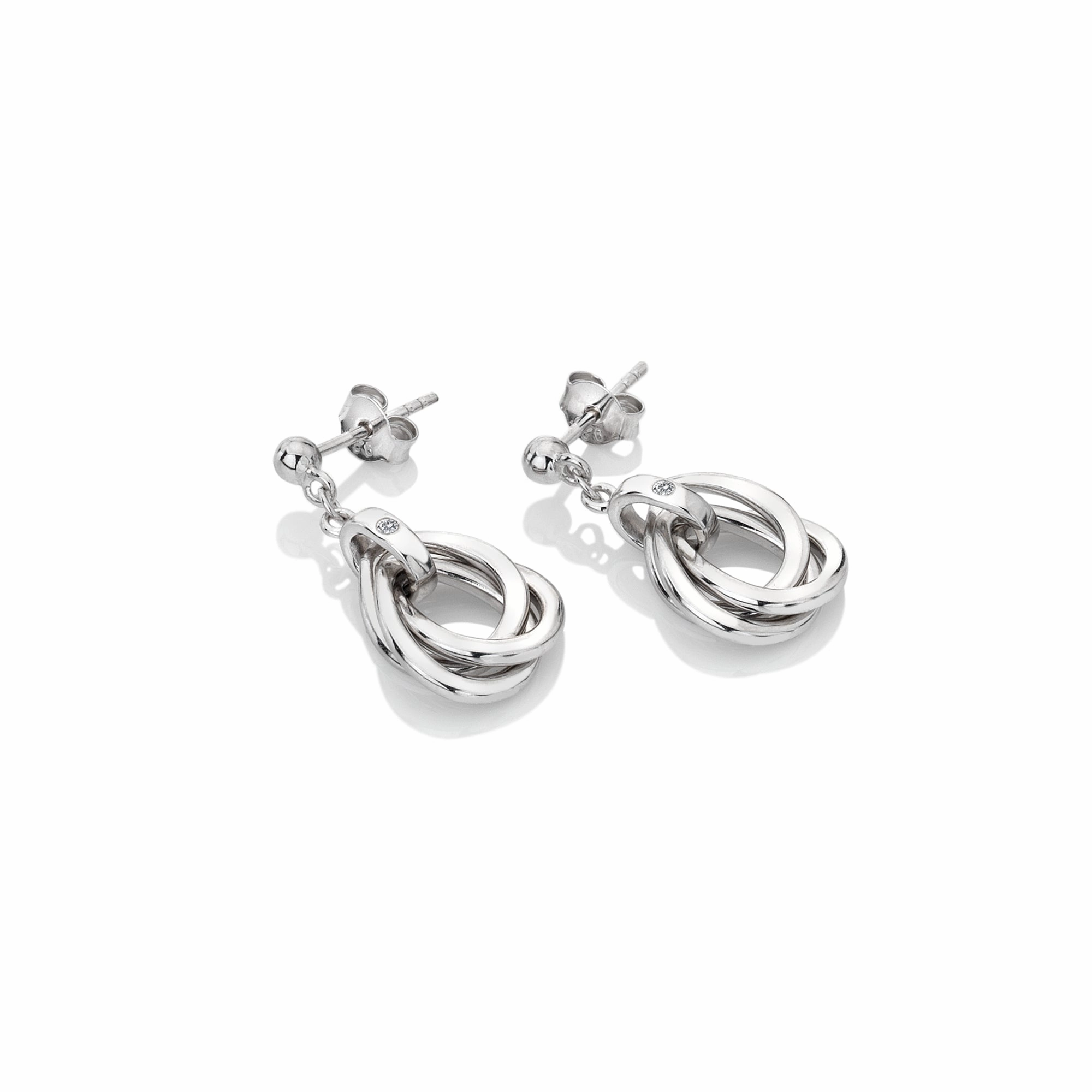 Hot Diamonds Trio Teardrop Earrings DE644