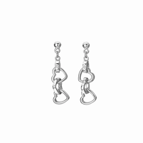 Hot Diamonds Triple Heart Drop Earrings DE702 ear-earrings  