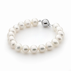 Ikecho Classic Round Freshwater Pearl Bracelet hand-chain-bracelet  