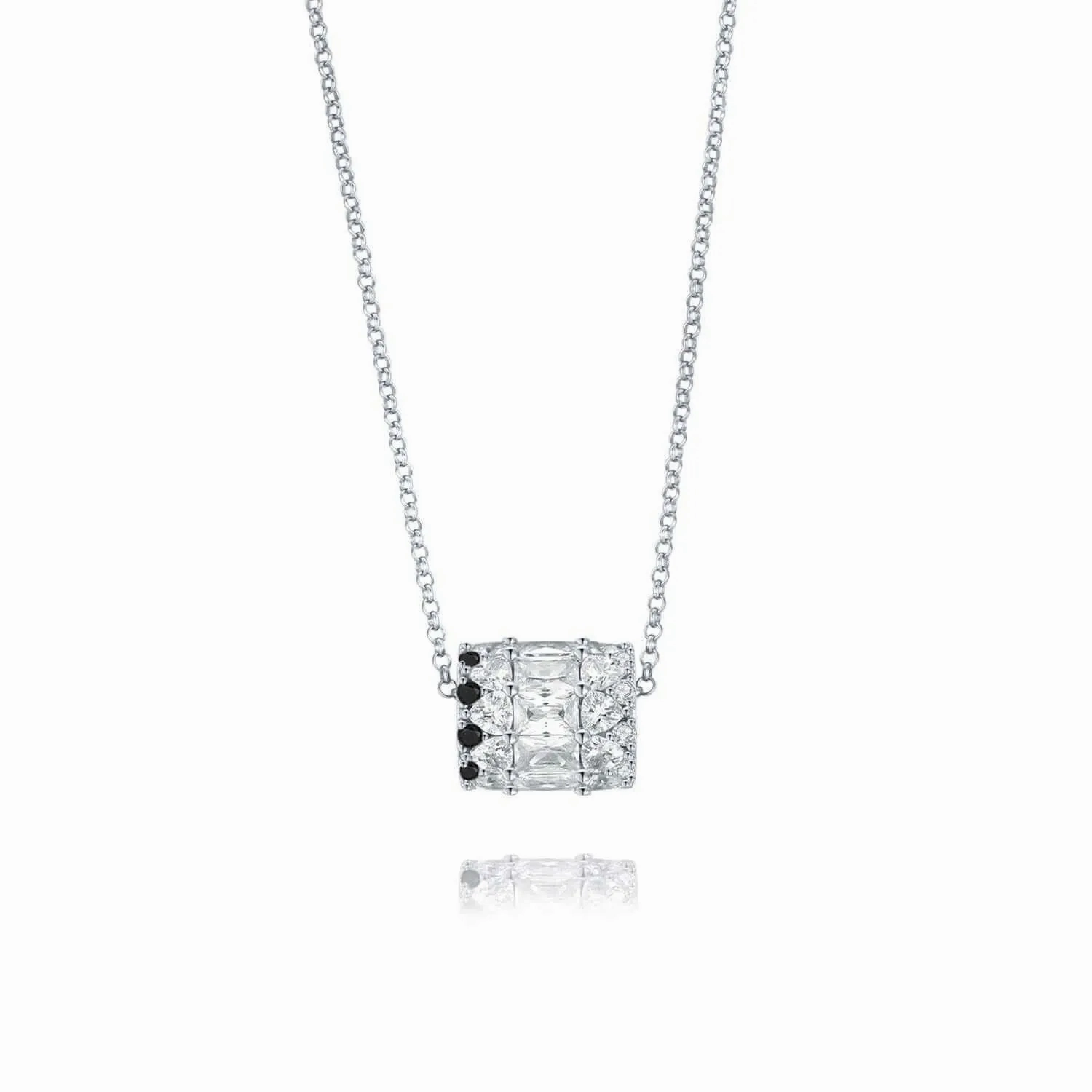 IMPERIAL Black PAV?? Men Crown Necklace
