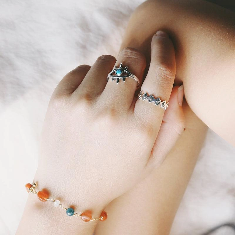 India Custom 925 Sterling Silver Ins Turquoise Ring