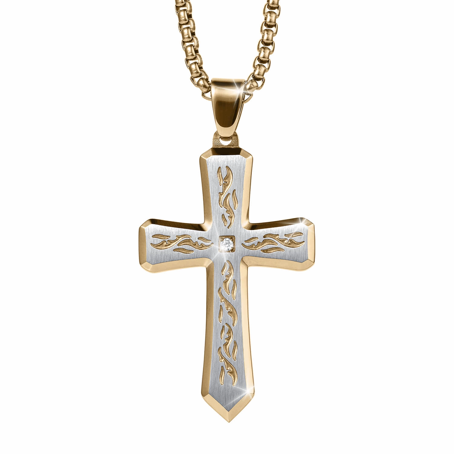 Inscribed Men's Cross 
