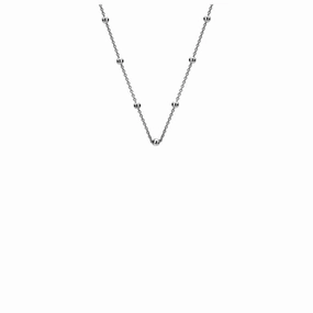 Intermittent Bead link silver chain. texture-silver-ornament  
