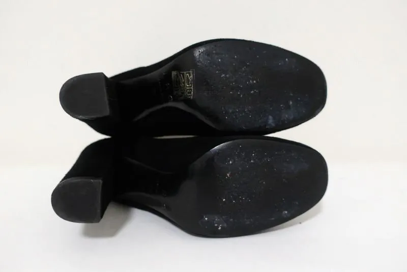 IRO Stiefeletten Eidem Schwarz Wildleder Größe 37 High Heel Chelsea Boots