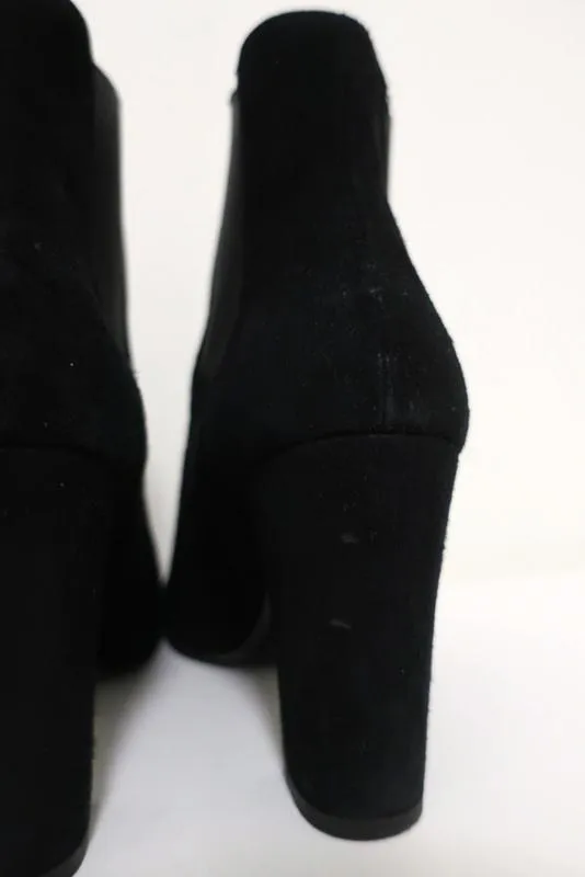 IRO Stiefeletten Eidem Schwarz Wildleder Größe 37 High Heel Chelsea Boots